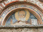 Земенски манастир - Св. Йоан Богослов над входа на църквата 